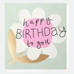 Flower Happy Birthday Card>Caroline Gardner Shop