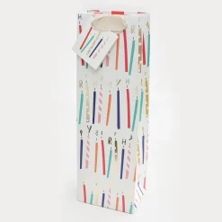 Foil Candles Bottle Gift Bag>Caroline Gardner Shop