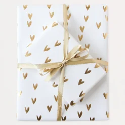 Foil Hearts Wrapping Paper>Caroline Gardner Store