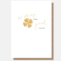 Four Leaf Clover Good Luck Card>Caroline Gardner Cheap