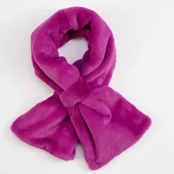 Fuchsia Faux Fur Scarf>Caroline Gardner Online
