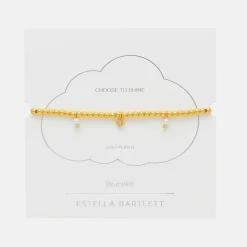 Gold Beaded Pearl & Star Bracelet>Caroline Gardner Shop