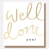 Gold Calligraphy Well Done You Card>Caroline Gardner Cheap