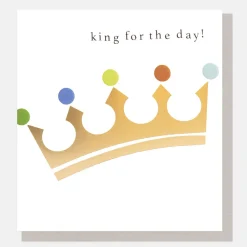Gold Crown King For The Day Card>Caroline Gardner Flash Sale