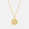 Gold Plated Gem Coin Necklace>Caroline Gardner Hot