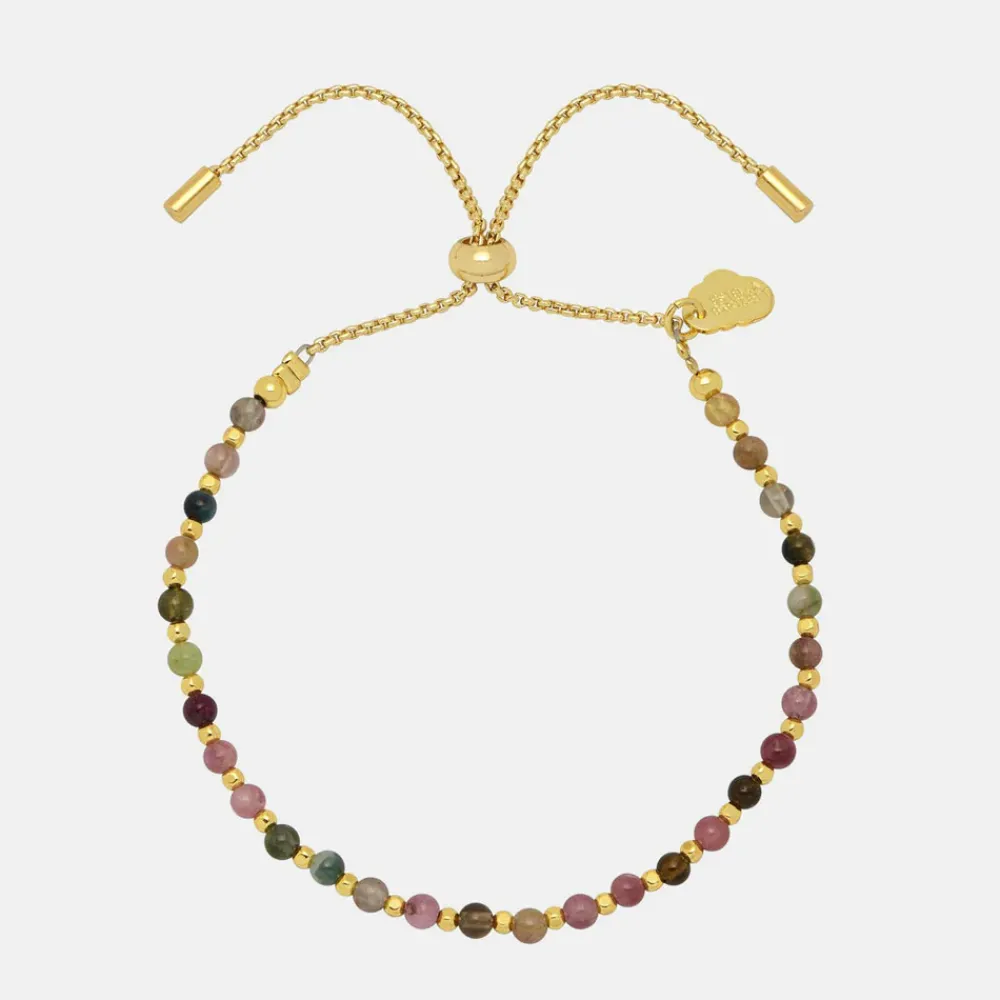 Gold Plated Tourmaline Amelia Bracelet>Caroline Gardner Fashion