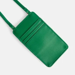 Green Vegan Leather Phone Bag>Caroline Gardner Discount