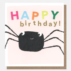 Happy Birthday Spider Birthday Card>Caroline Gardner Online