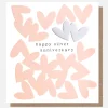 Happy Silver Anniversary Hearts Card>Caroline Gardner Best