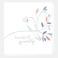 Heartfelt Bird Sympathy Card>Caroline Gardner New