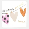 Hearts Washing Line Get Well Soon Card>Caroline Gardner Hot