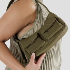 Khaki Cargo Shoulder Bag>Caroline Gardner Best