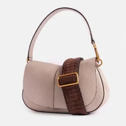 Lamb Leather Helena Baguette Shoulder Bag><noscript><img width=