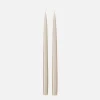 Latte Tall Taper Dinner Candles Set of 2>Caroline Gardner Clearance
