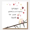 Lovebirds To You Both Anniversary Card>Caroline Gardner New