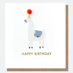 Mini Poms Llama Birthday Card>Caroline Gardner Sale