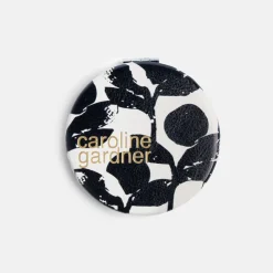 Mono Bloom Round Pocket Mirror>Caroline Gardner Outlet