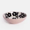 Mono Floral Stoneware Bowl>Caroline Gardner Hot