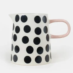 Mono Spot Hand Painted Stoneware Jug>Caroline Gardner Outlet