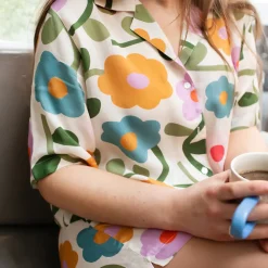 Multi Bloom Short Pyjama Set><noscript><img width=