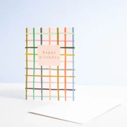 Multi Check Happy Birthday Card>Caroline Gardner Cheap