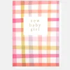 Multi Check New Baby Girl Card>Caroline Gardner Online