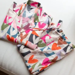 Multi Colour Block Hearts Pyjama Shirt><noscript><img width=