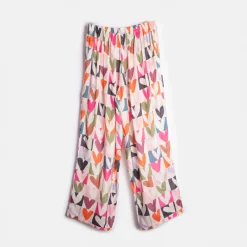 Multi Colour Block Hearts Pyjama Trousers><noscript><img width=