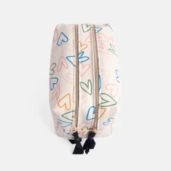 Multi Outline Hearts Large Travel Wash Bag>Caroline Gardner Best Sale