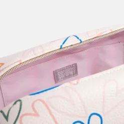 Multi Outline Hearts Large Travel Wash Bag><noscript><img width=