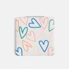 Multi Outline Hearts Square Pocket Mirror>Caroline Gardner Cheap