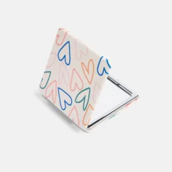 Multi Outline Hearts Square Pocket Mirror><noscript><img width=