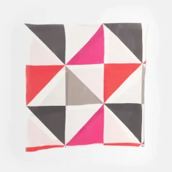 Multi Triangle Silk Scarf><noscript><img width=