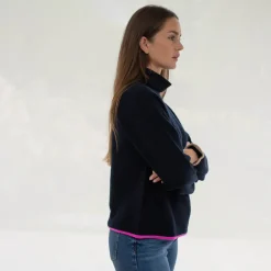 Navy Blue Pure Cashmere Jumper><noscript><img width=