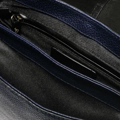 Navy Leather Helena Saddle Bag><noscript><img width=