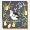 Partridge & Gold Pears Charity Christmas Card Pack of 8>Caroline Gardner Cheap
