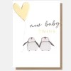 Penguins & Balloon New Baby Twins Card>Caroline Gardner Hot