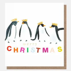 Penguins In Hats Charity Christmas Card Pack of 8>Caroline Gardner Shop