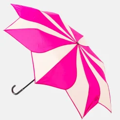 Pink & Cream Swirl Folding Umbrella><noscript><img width=