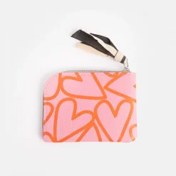 Pink Hearts Corner Purse>Caroline Gardner Hot