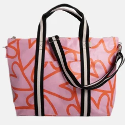 Pink Hearts Weekend Bag><noscript><img width=