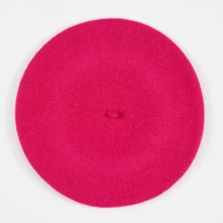 Pink Pure Merino Classic Beret>Caroline Gardner Shop