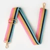 Pink Rainbow Multi Stripe Webbing Handbag Strap>Caroline Gardner Sale