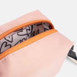 Pink/Orange Nylon Mini Cube Cosmetic Bag>Caroline Gardner Outlet