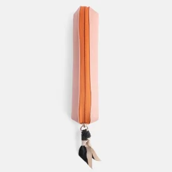 Pink/Orange Nylon Pencil Case>Caroline Gardner Hot