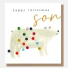 Polar Bear & Lights Happy Christmas Son Card>Caroline Gardner Hot