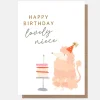 Poodle & Cake Birthday Card For Niece>Caroline Gardner Clearance