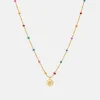 Rainbow Beaded Pendant Necklace>Caroline Gardner Best Sale