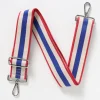Red/Chalk/Blue Wide Webbing Handbag Strap>Caroline Gardner Clearance