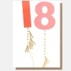 Red/Pink Balloons 18th Birthday Card>Caroline Gardner Shop